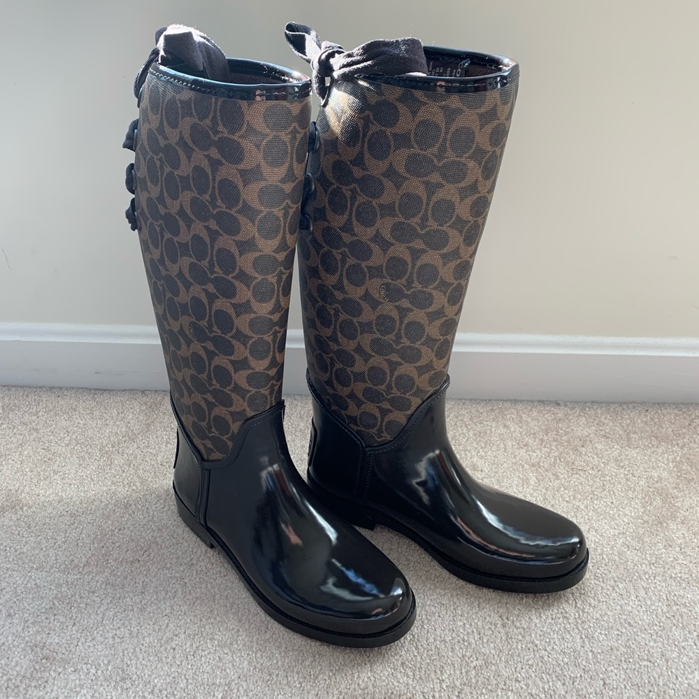 COPY - Like new Coach Rain Boots